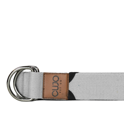 gray yoga strap