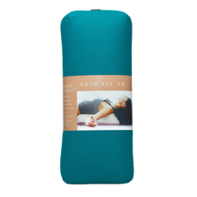Load image into Gallery viewer, peacock teal yoga bolster
